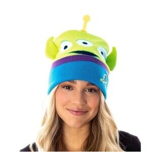 Disney Toy Story Pizza Planet Aliens 3D Character Costume Hat Cuffed Beanie